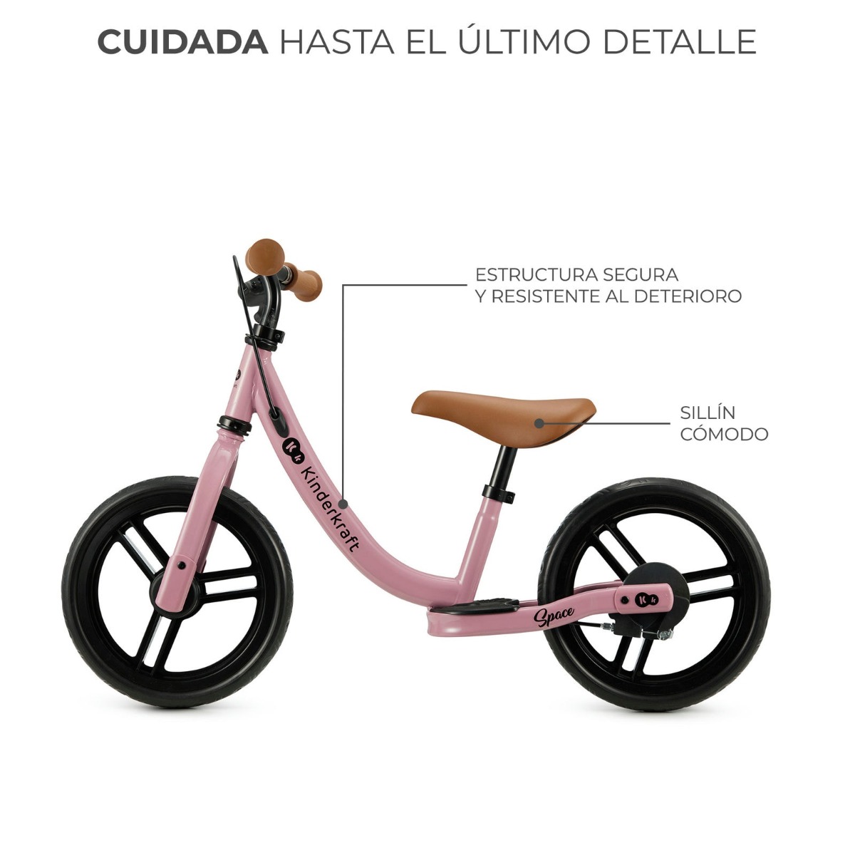Bicicleta de equilibrio SPACE rosa