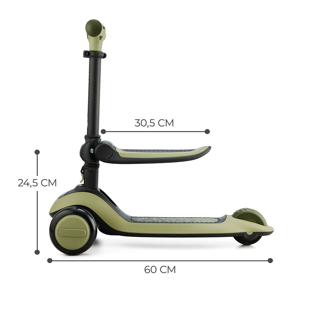 Bicicleta de equilibrio y patinete de tres ruedas HALLEY